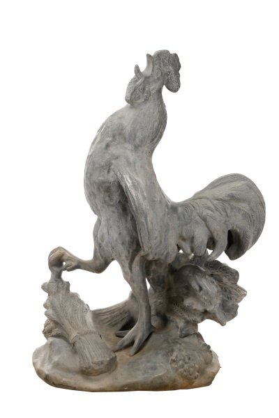 Continental Lead Garden Sculpture of a Rooster (1 of 9)