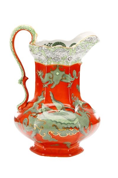 Large Mason's Ironstone Dragon Motif Pitcher (1 of 10)