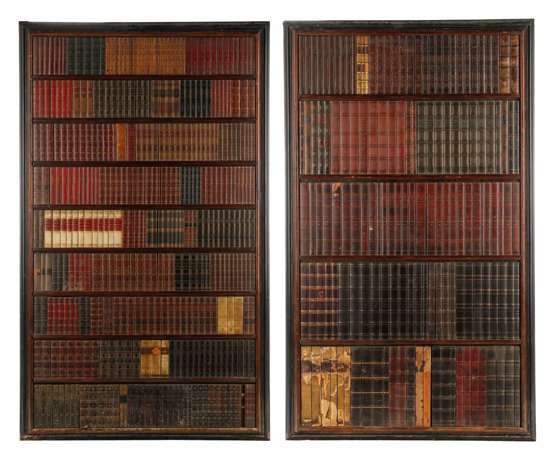 Two Boiserie "Hidden Doors" With Simulated Books (1 of 9)