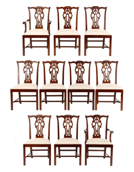 Set of 10 Maitland Smith Dining Chairs (1 of 7)