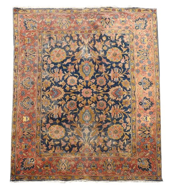 Hand Woven Floral Motif Rug  7' 10" x 9' 6" (1 of 7)