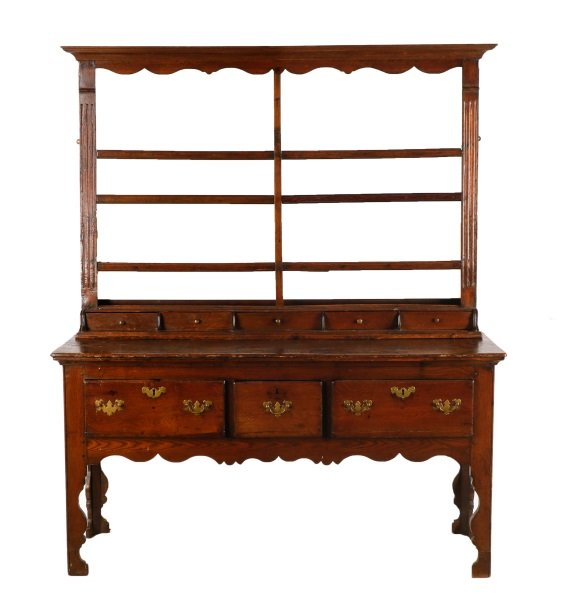 English Oak Welsh Dresser, 19th C (1 of 6)