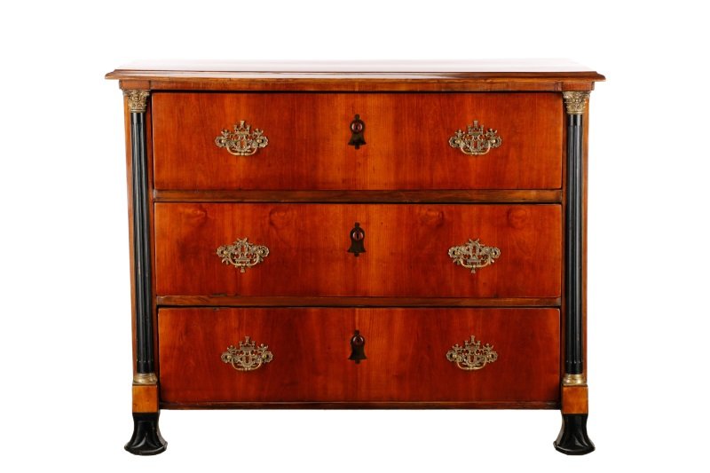 Austrian Biedermeier Style Three Drawer Commode (1 of 10)