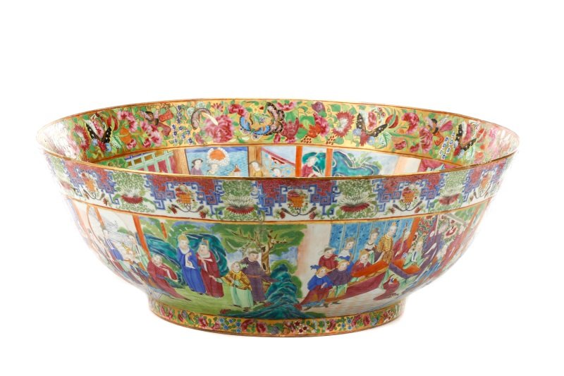 Palatial Chinese "Mandarin Palette" Center Bowl (1 of 9)