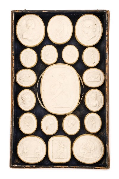 Collection of 19 Italian Grand Tour Medallion Gems (1 of 8)