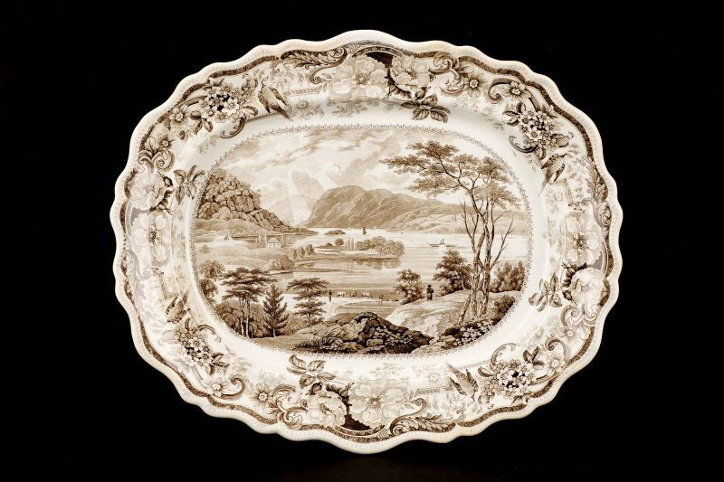 Clews Historical Staffordshire Brown Platter (1 of 10)