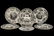 10 Pieces of Black English Transferware, 19th C