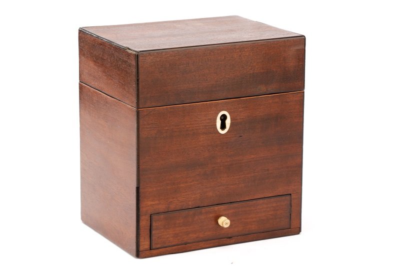 English Mahogany Traveling Apothecary Box (1 of 6)