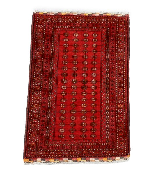 Hand Woven Persian Turkaman Area Rug 3' 3" x 5' 4" (1 of 4)