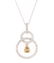 Ladies White Gold & Diamond Pendant Necklace
