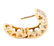 14k Yellow Gold * Diamond Huggie Earrings - 4