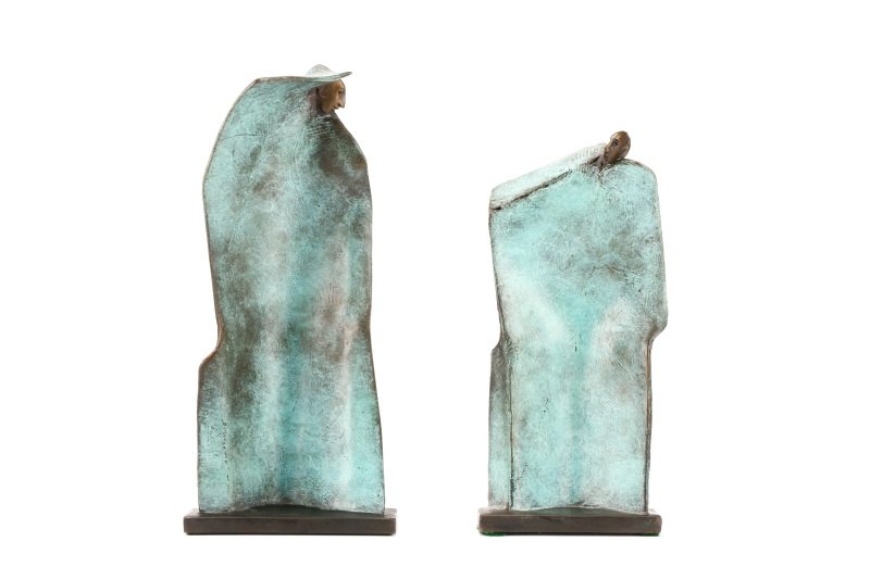 Pair, Modern Bronze Figural Sculptures, Carol Gold (1 of 10)