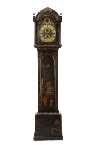 Queen Anne Chinoiserie Decorated Tall Case Clock (1 of 10)