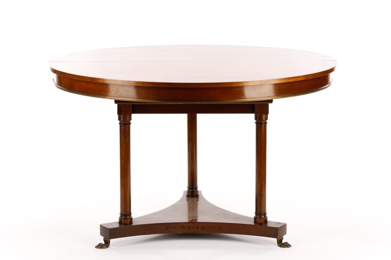 Neoclassical Style Circular Mahogany Dining Table (1 of 8)
