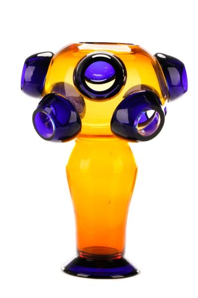 Memphis Style Art Glass Vase, Manner of Zanini (1 of 10)