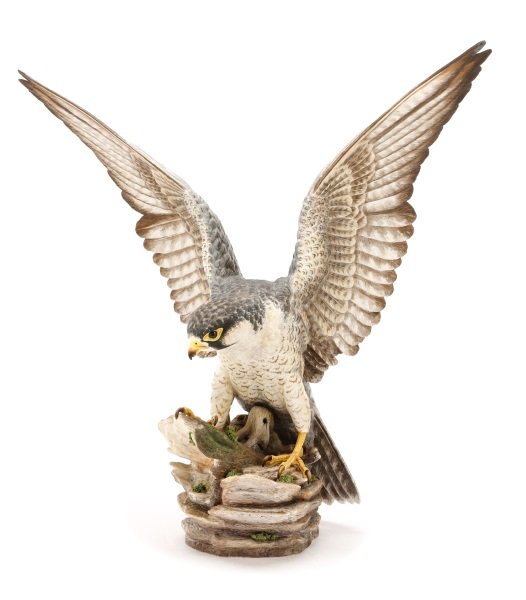 Boehm Bisque Porcelain Peregrine Falcon (100-12) (1 of 10)