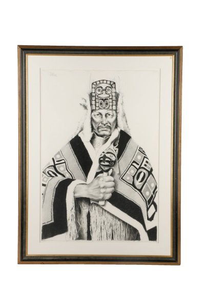 Paul Pletka, "Untitled (Chief)", Lithograph (1 of 7)