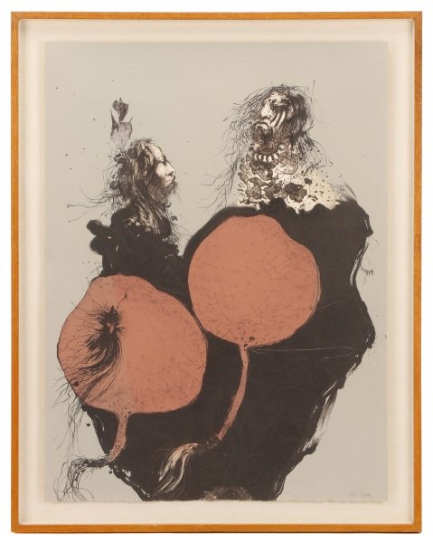 Paul Pletka, "Mahohewas", Signed Lithograph (1 of 7)