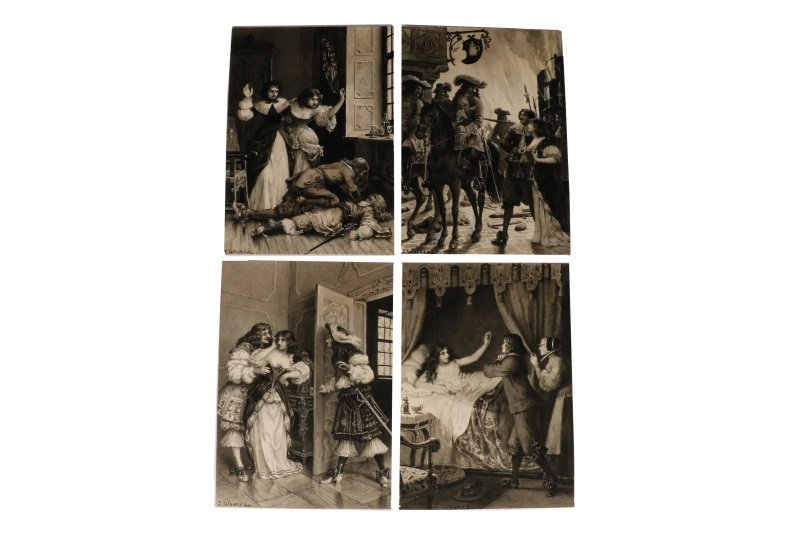 Four Original Jacques Wagrez Illustrations (1 of 1)