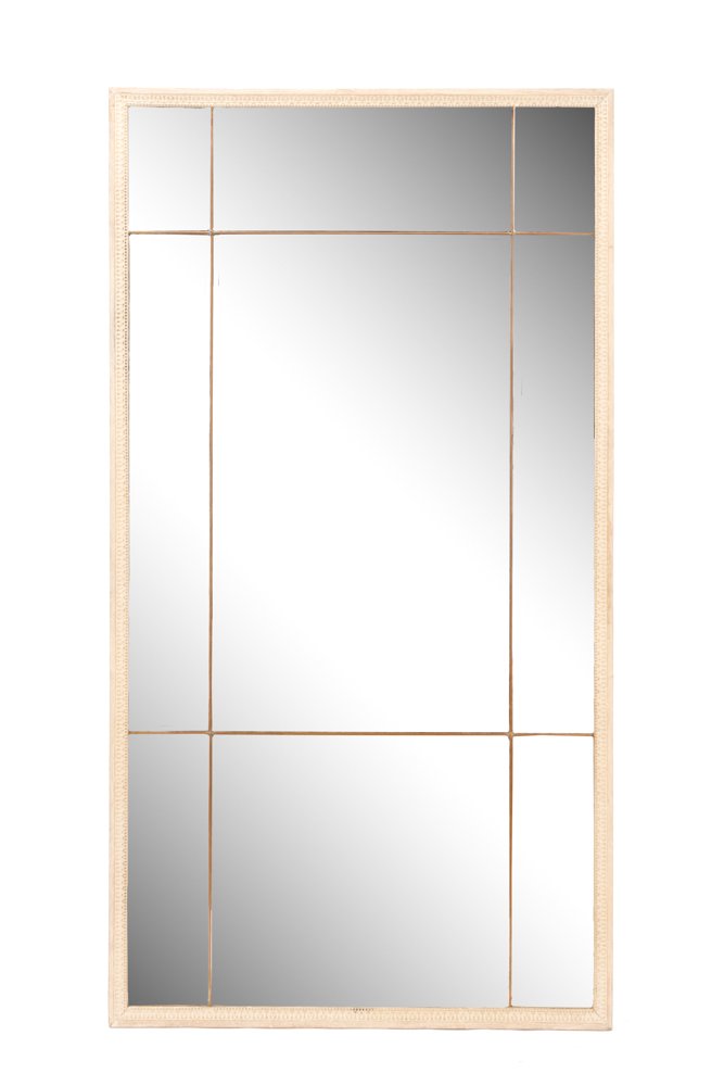 French Neoclassical Style Leaded Glass Mirror (1 of 6)