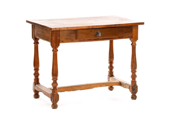 French Provincial Single Drawer Table, 19th C. (1 of 10)