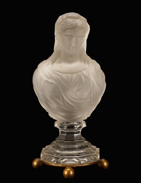 Baccarat Crystal Sculptural Bust of the Madonna (1 of 9)