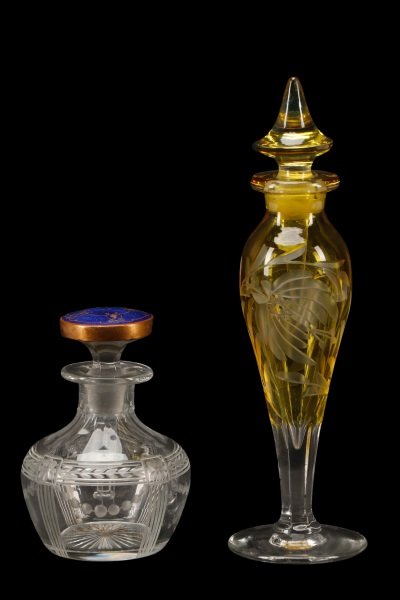 Two American Etched Glass Perfume Bottles, Heisey (1 of 1)