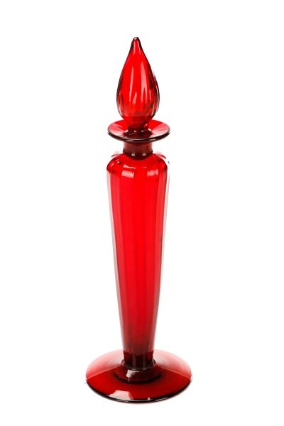 Steuben Selenium Red Glass Cologne Bottle (1 of 8)