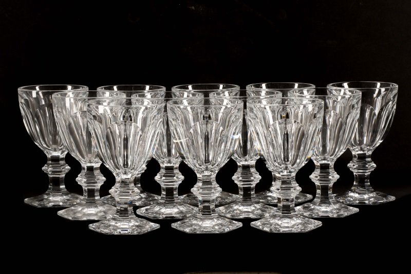 Set of 12 Baccarat "Harcourt" Water Goblets (1 of 5)