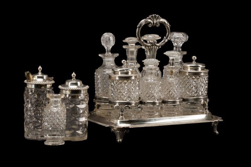 Samuel Hennell 1813 English Sterling Cruet Set (1 of 10)