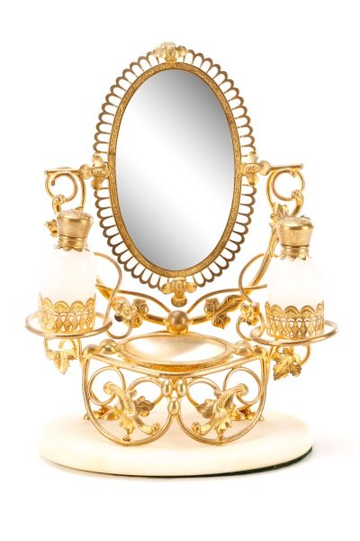 Palais Royal Opaline & Ormolu Perfume Vanity (1 of 8)