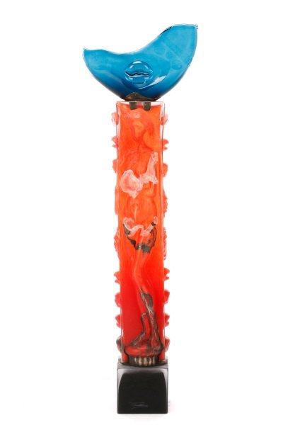 Ion Tamaian "Celestial Totem, Red with Silver" (1 of 10)