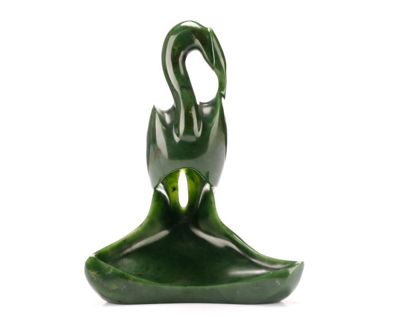 Canadian School, "Heron", Carved Jade (1 of 10)