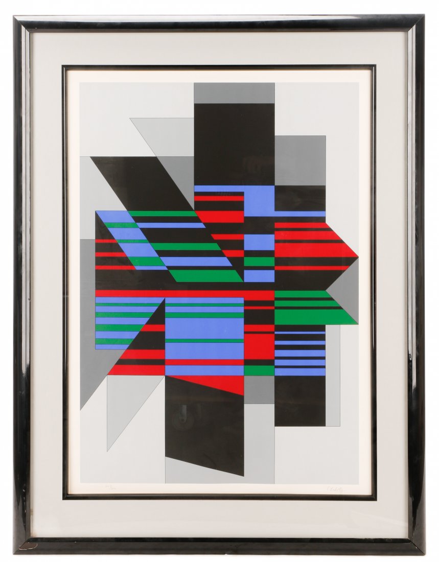 Victor Vasarely, "Attika", Limited Ed. Serigraph (1 of 9)