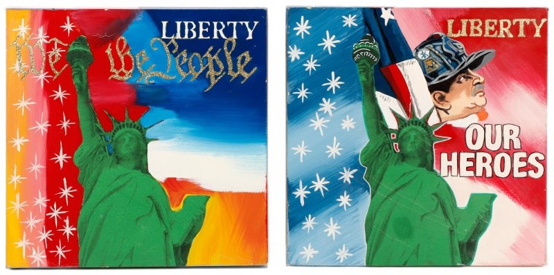 Collection of 2 Steve Kaufman Mixed Media Works (1 of 10)