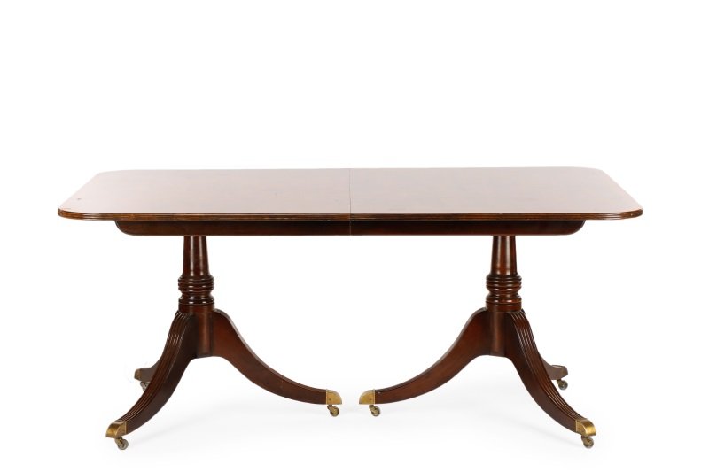 Baker Mahogany Double Pedestal Dining Table (1 of 1)