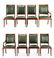 Eight Henredon Natchez Collection Dining Chairs