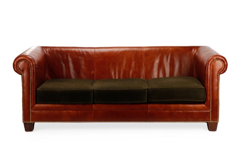 Lauren By Ralph Lauren Leather Corduroy Sofa Oct 15 2016