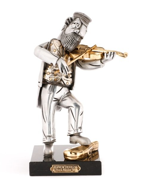 Frank Meisler, "Hasidic Fiddler", Sculpture (1 of 10)