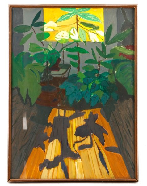 Willie Anne Wright, "Plants and Shadows", Oil (1 of 8)