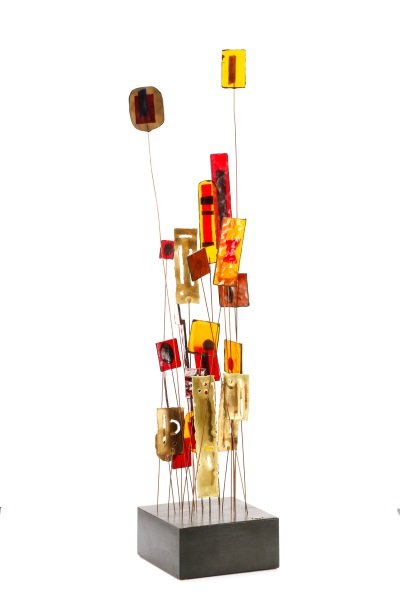 Jeré Brutalist Sculpture, "Untiled (Orange Reeds)" (1 of 8)