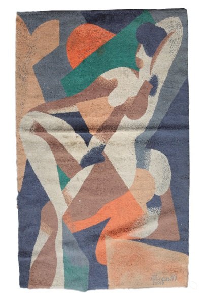 Vintage Modern Rug After Rene Magritte (1 of 7)