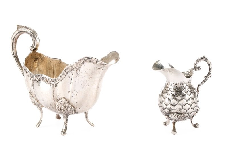 Collection of 2 Continental Silver Creamers (1 of 1)