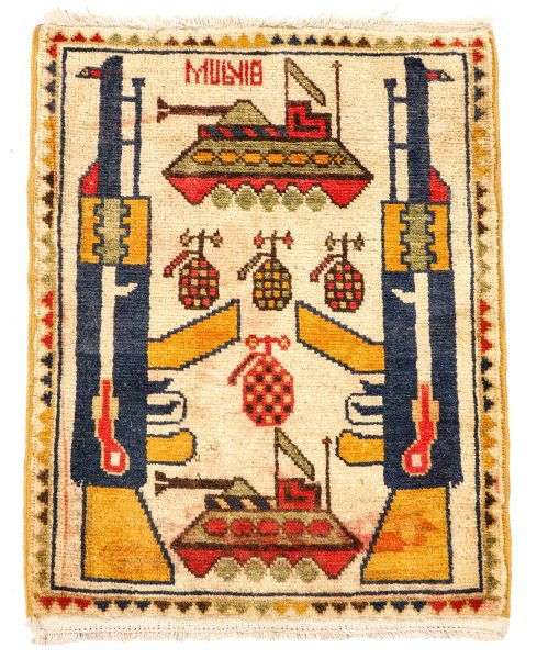 Hand Woven Persian Afghan War Rug (1 of 1)