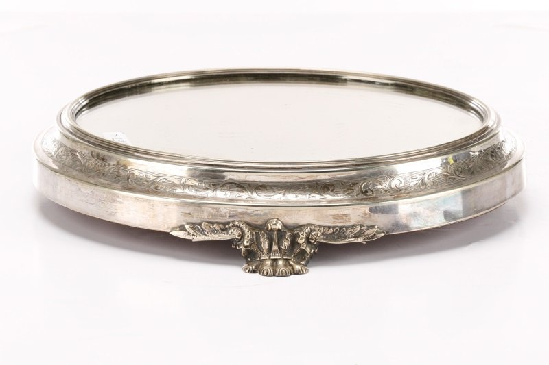 Walker & Hall Sheffield Silverplate Mirrored Plat (1 of 1)