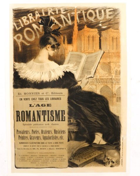 Vintage Poster "Librarie Romantique", Circa 1887 (1 of 9)