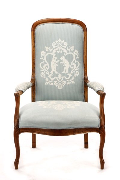 French Provincial Fruitwood Fauteuil Chair (1 of 8)