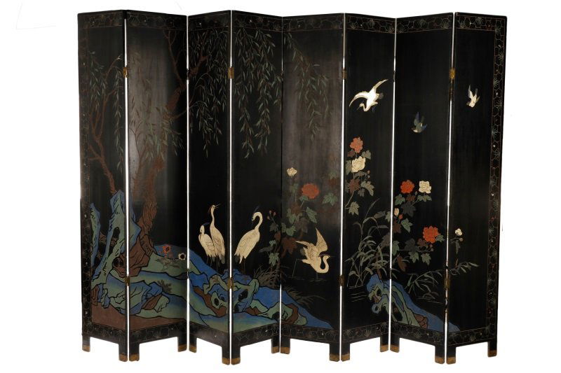 Chinese Eight-Panel Coromandel Screen (1 of 10)