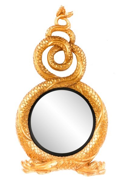 Carvers Guild Dragon Bulls Eye Mirror (1 of 1)