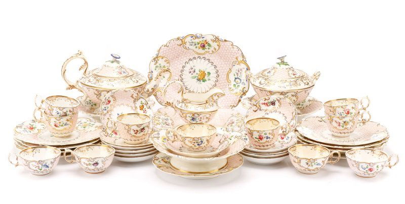 Fine Paris Porcelain Hand Painted Dessert Service (1 of 1)
